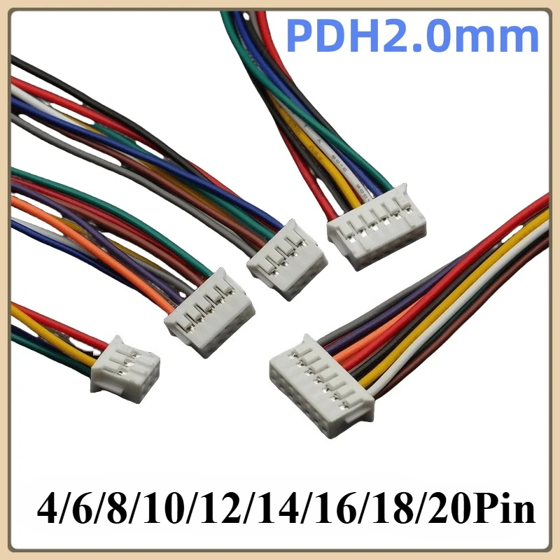 2pcs PHD 2.0mm Pitch Double Row Terminal Wire Connecting Wire 2*2/3/4/5/6/7/8/9/10p Single and Double Head Electronic Cable
2pcs PHD 2.0mm Pitch Double Row Terminal Wire Connecting Wire 2*2/3/4/5/6/7/8/9/10p Single and Double Head Electronic Cable