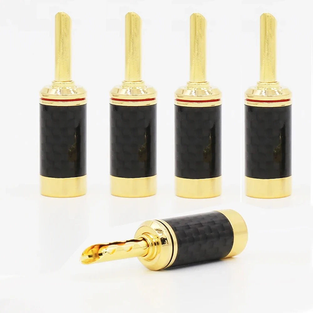 BA1406G High End Carbon Fiber Gold Plated Banana Plug 4/8pieces Speaker Wire Cable Banana Connector
BA1406G High End Carbon Fiber Gold Plated Banana Plug 4/8pieces Speaker Wire Cable Banana Connector