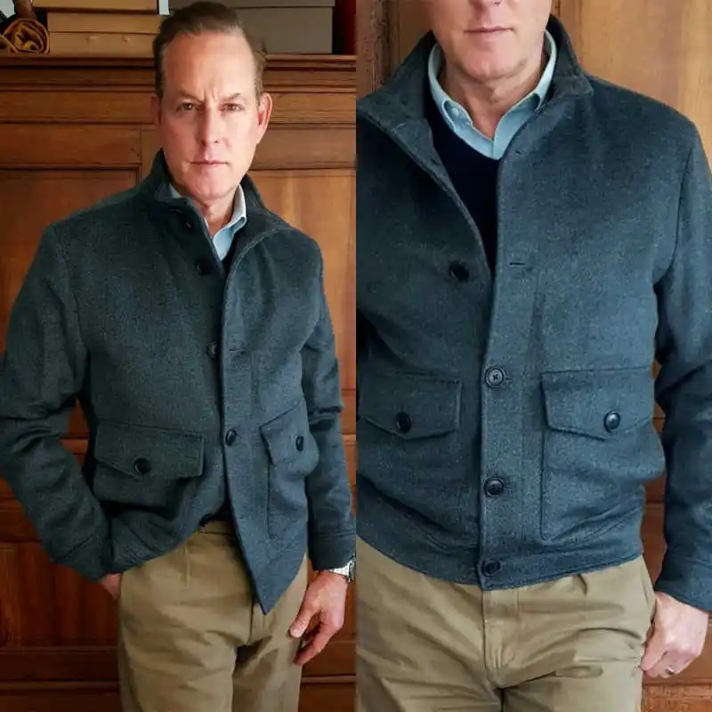 Fashion Men Coat Wool Blend Autumn And Winter Warm Casual Jacket Outdoor Windproof Solid Color Simple Jacket Customized
Fashion Men Coat Wool Blend Autumn And Winter Warm Casual Jacket Outdoor Windproof Solid Color Simple Jacket Customized