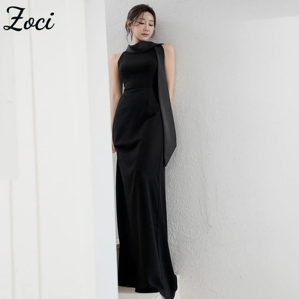 Zoci Simple Black Korea Wedding Dresses With Scarf O Neck Photos Shoot Performance Dress Customized Long Mermaid Bride Gown
Zoci Simple Black Korea Wedding Dresses With Scarf O Neck Photos Shoot Performance Dress Customized Long Mermaid Bride Gown