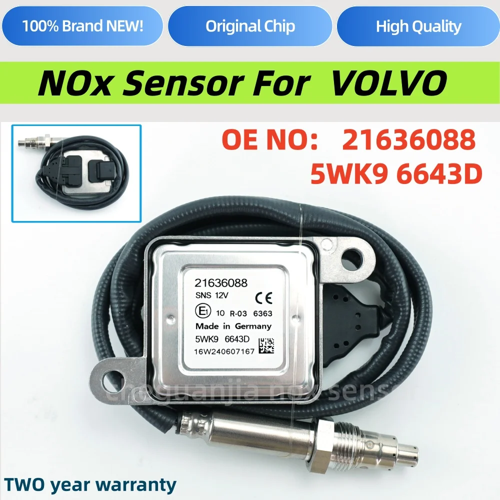 21636088 5WK9 6643D 5WK96643D Nitrogen Oxide Sensor Nox Sensor Post-Cat For Volvo D11 D13 D16
21636088 5WK9 6643D 5WK96643D Nitrogen Oxide Sensor Nox Sensor Post-Cat For Volvo D11 D13 D16