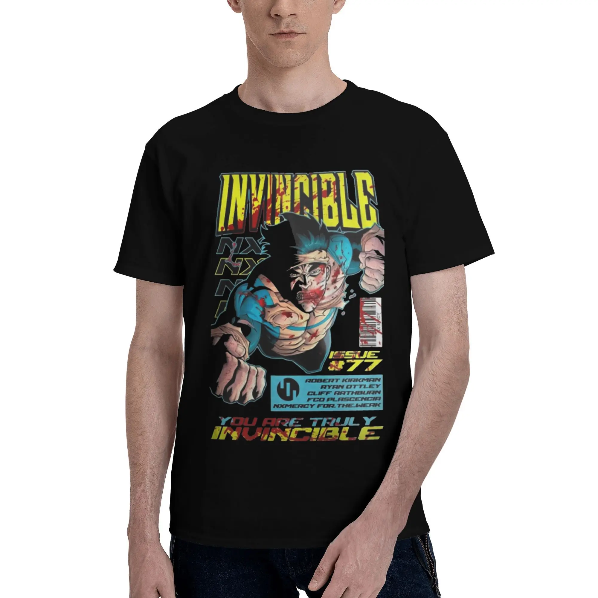 Seasons Invincible Hero Vintage Adult Anime Graphic Men's Short Sleeve Summer T-shirts Printed Cotton Tops Custom Male Short Tee
Seasons Invincible Hero Vintage Adult Anime Graphic Men's Short Sleeve Summer T-shirts Printed Cotton Tops Custom Male Short Tee