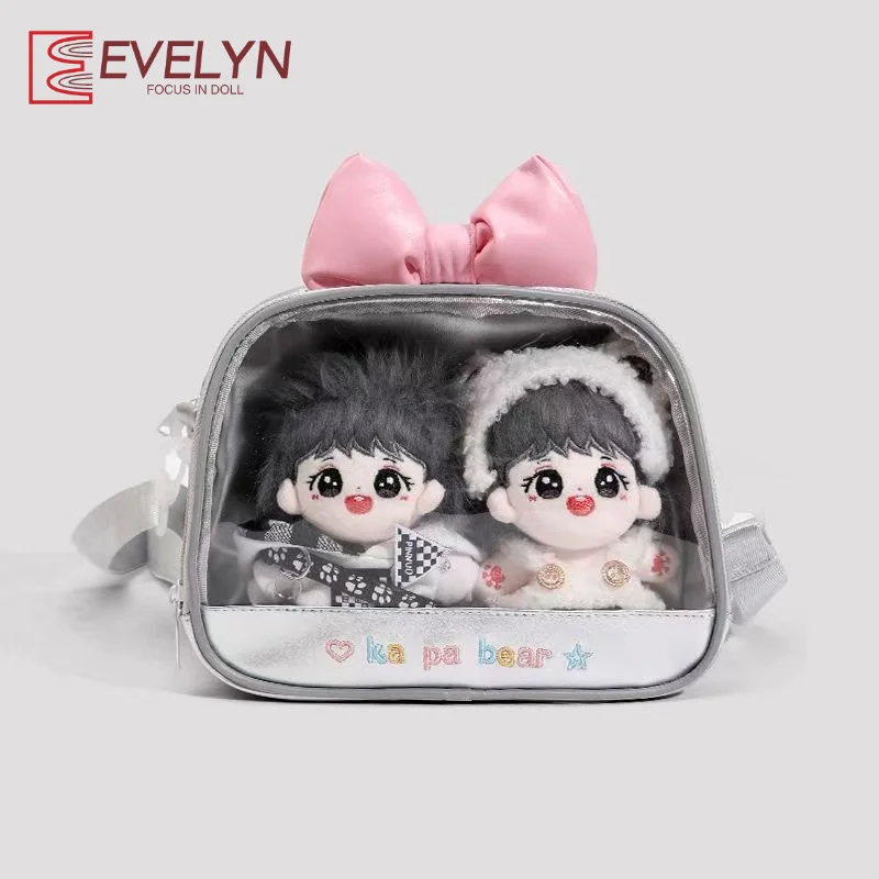 Новые мягкие универсальные сумки-кроссбоди Evelyn в японском стиле с милым бантом, прозрачные квадратные сумки через плечо для демонстрации кукол
Новые мягкие универсальные сумки-кроссбоди Evelyn в японском стиле с милым бантом, прозрачные квадратные сумки через плечо для демонстрации кукол