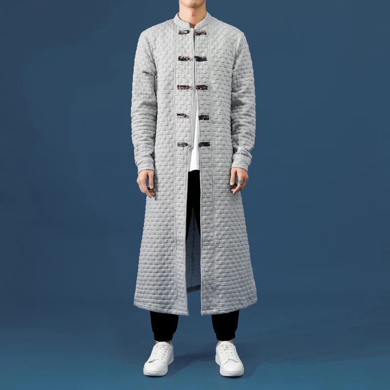 Chinese Traditional Dress Waffle Long Trench Coat Plus Size Hanfu Men Loose Retro Kung Fu Uniform Oversize Robe Clothes
Chinese Traditional Dress Waffle Long Trench Coat Plus Size Hanfu Men Loose Retro Kung Fu Uniform Oversize Robe Clothes