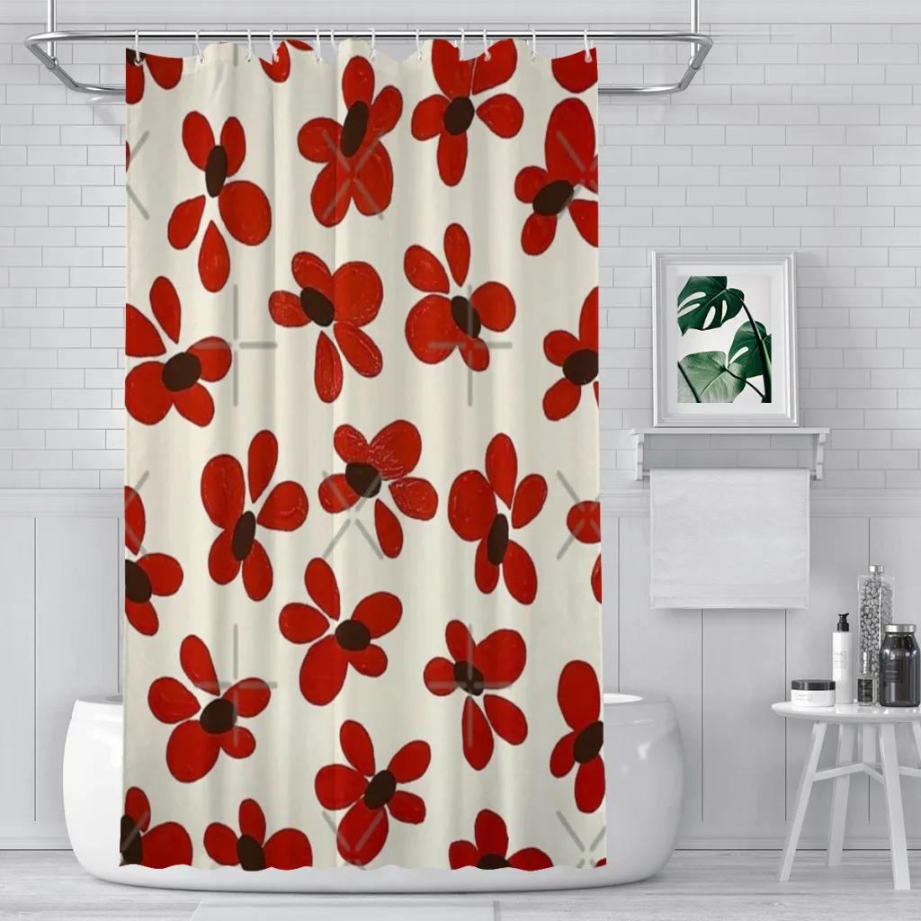 Red Flower Festive Pattern Painting by Christie Olstad Shower Curtain Bathroom Decoration Shower Curtain Birthday Gift
Red Flower Festive Pattern Painting by Christie Olstad Shower Curtain Bathroom Decoration Shower Curtain Birthday Gift