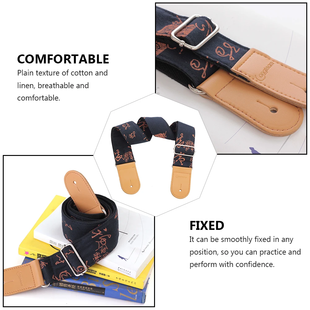 Cotton and Linen Guitar Shoulder Straps Bass Belts Adjustable Comfortable Brass Accessory Versatile Easy Remove
Cotton and Linen Guitar Shoulder Straps Bass Belts Adjustable Comfortable Brass Accessory Versatile Easy Remove