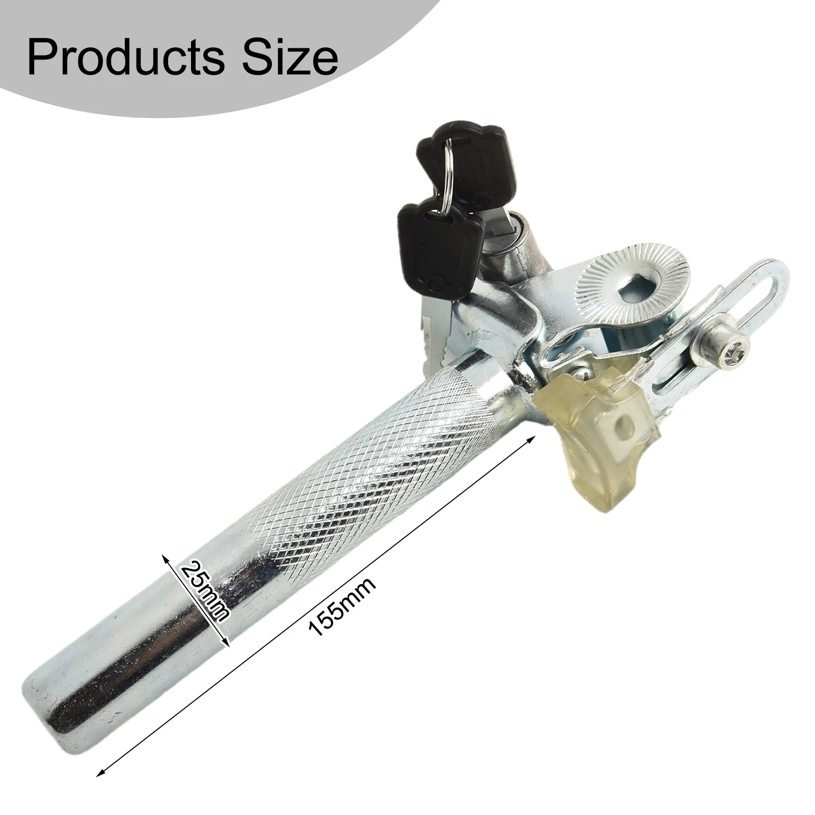 Secure Fit Outdoor Cycling Anti-theft Seat Tube Adjustable Seat Lock External Lock Option Galvanized Anti-rust Steel
Secure Fit Outdoor Cycling Anti-theft Seat Tube Adjustable Seat Lock External Lock Option Galvanized Anti-rust Steel
