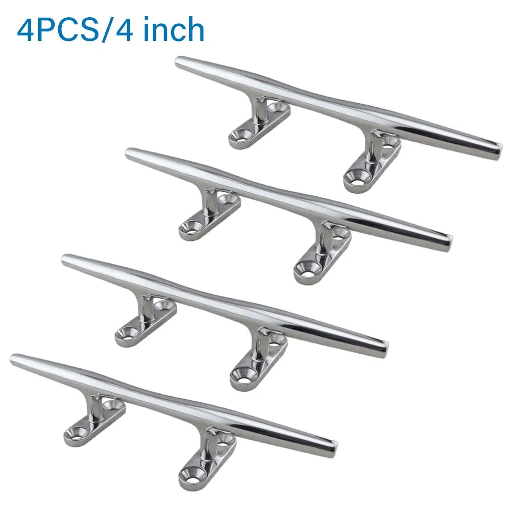 Andymarine 4 Pcs Set 4 inch Boats Hollow Cleat Polished Hardware Marine Stainless Steel Flat Deck Mooring Auto Yacht Accessories
Andymarine 4 Pcs Set 4 inch Boats Hollow Cleat Polished Hardware Marine Stainless Steel Flat Deck Mooring Auto Yacht Accessories