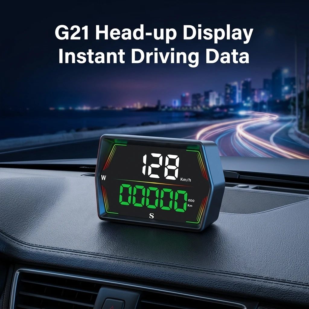 Автомобильный HUD-дисплей G21: GPS-система, спидометр, высотомер, акселерометр, часы, компьютер на приборную панель для автопроектов
Автомобильный HUD-дисплей G21: GPS-система, спидометр, высотомер, акселерометр, часы, компьютер на приборную панель для автопроектов