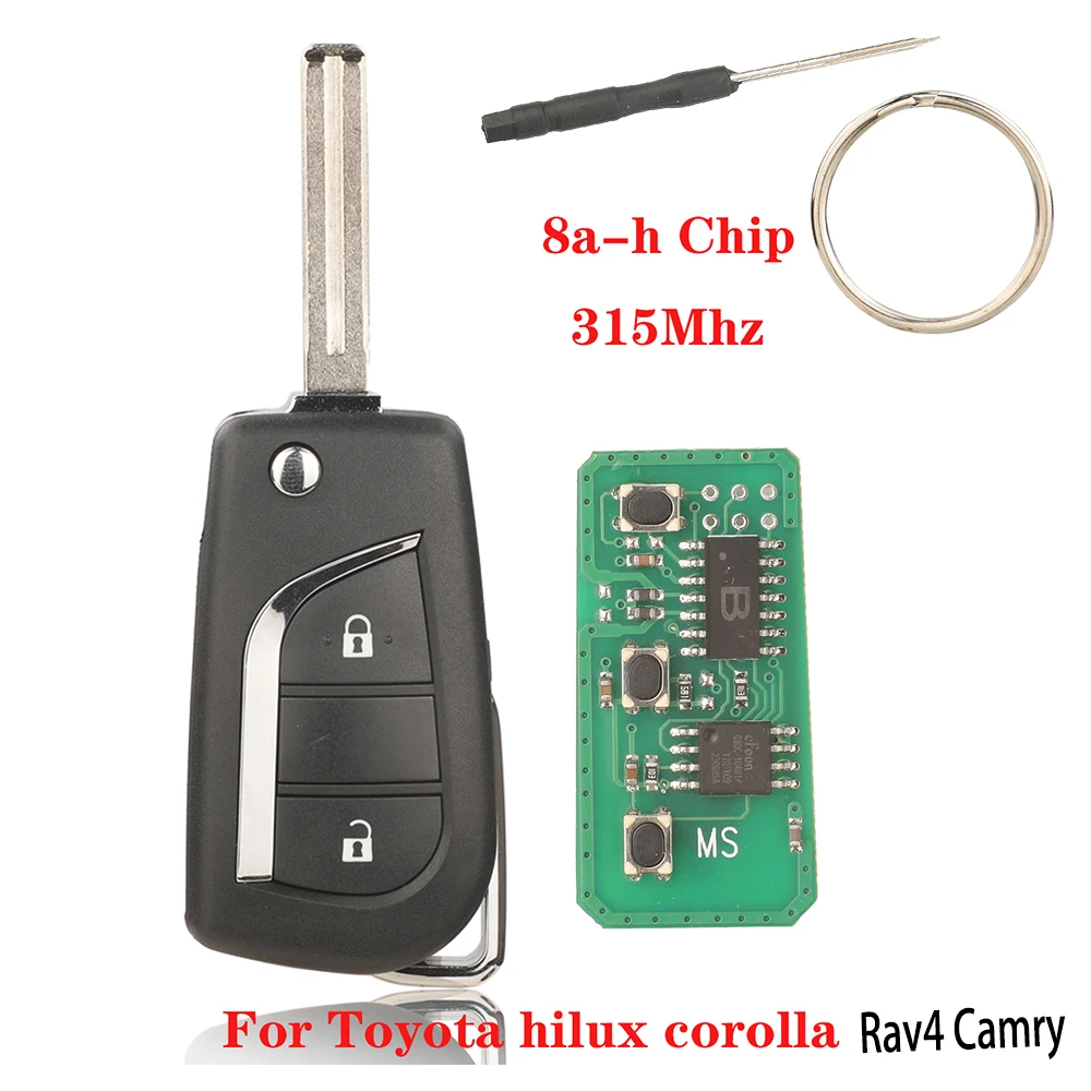 jingyuqin 315Mhz 8A/H Remote Car Key Control For Toyota Hilux Corolla 2016-2018 Rav4 Camry Full Key Folding Flid Key
jingyuqin 315Mhz 8A/H Remote Car Key Control For Toyota Hilux Corolla 2016-2018 Rav4 Camry Full Key Folding Flid Key