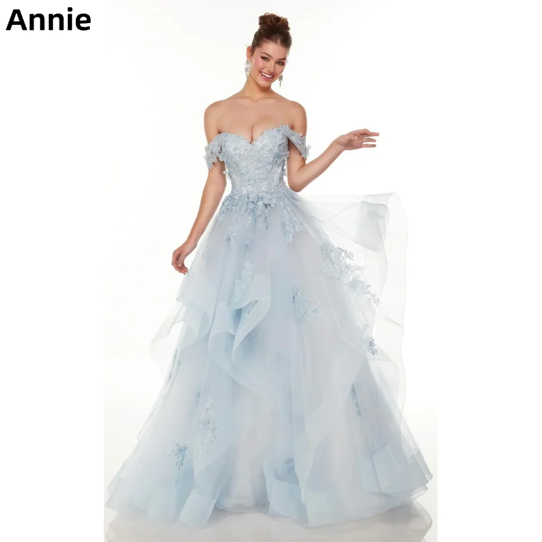 Hand Embroidery Prom Dresses Off Shoulder Wedding Evening Dress Cocktail Custom Evening Dresses Gray Blue 2024 Vestidos De Noche
Hand Embroidery Prom Dresses Off Shoulder Wedding Evening Dress Cocktail Custom Evening Dresses Gray Blue 2024 Vestidos De Noche
