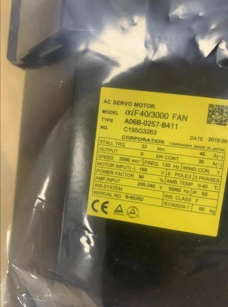 A06B-0257-B411 Для FANUC A06B-0257-B411 Б/У серводвигатель переменного тока
A06B-0257-B411 Для FANUC A06B-0257-B411 Б/У серводвигатель переменного тока