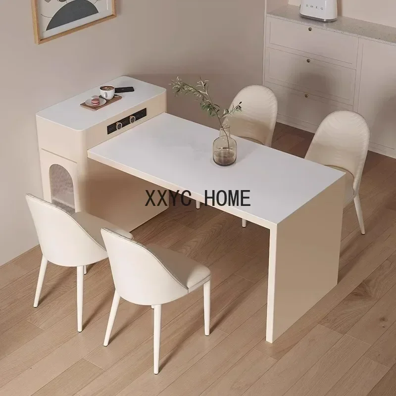 Cream Wind Rock Panel Scalable Household Small Unit Medium Island Table Dining Table and Chair Combination Guide
Cream Wind Rock Panel Scalable Household Small Unit Medium Island Table Dining Table and Chair Combination Guide