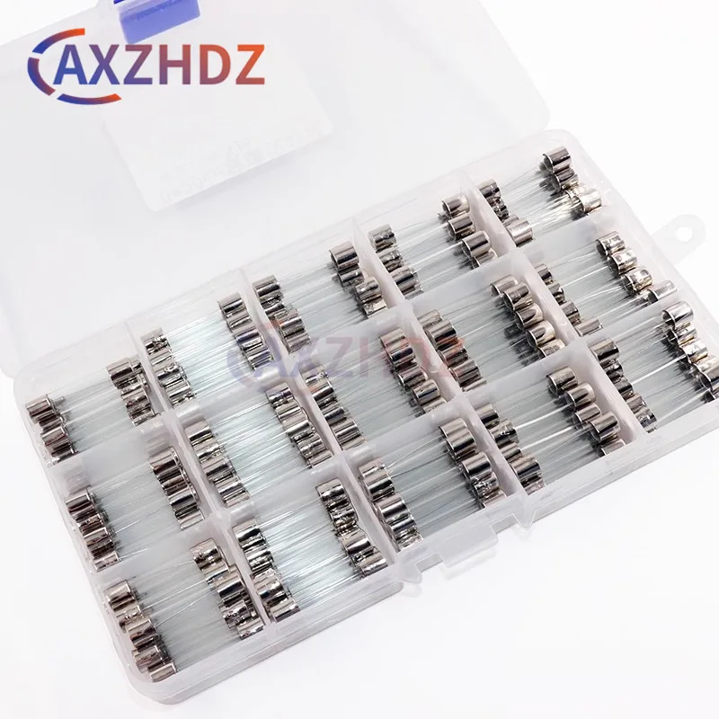 72/150PCS 5×20MM 6×30MM 0.1A - 30A Fast-blow Glass Tube Fuses Kit 5*20 With Box Fusiveis 250V 1A 2A 3A 10A 15A 20A Household
72/150PCS 5×20MM 6×30MM 0.1A - 30A Fast-blow Glass Tube Fuses Kit 5*20 With Box Fusiveis 250V 1A 2A 3A 10A 15A 20A Household