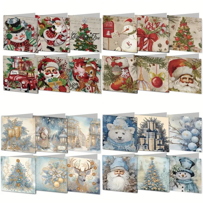 Набор из 6 предметов для алмазной живописи «сделай сам», поздравительная открытка на тему Рождественского снеговика для экспресс-благословений, подходит для подарка-почасницы
Набор из 6 предметов для алмазной живописи «сделай сам», поздравительная открытка на тему Рождественского снеговика для экспресс-благословений, подходит для подарка-почасницы