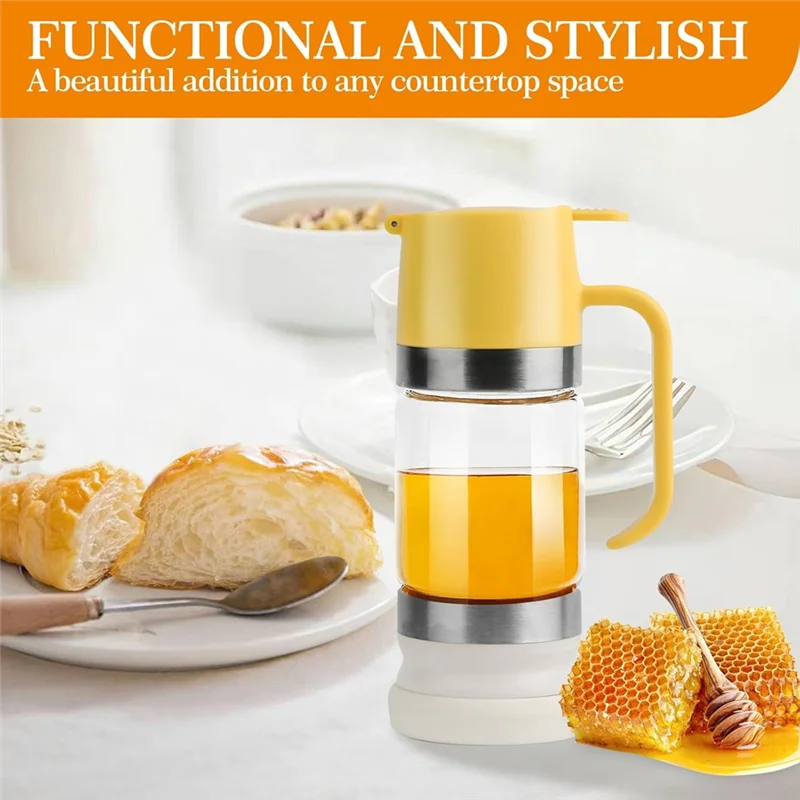 AFOURT-2Pcs 10OZ/300Ml Honey Dispenser No Drip - Syrup Pump Dispenser For Coffee, Mini Honey Jars For Coffee Syrup Dispenser
AFOURT-2Pcs 10OZ/300Ml Honey Dispenser No Drip - Syrup Pump Dispenser For Coffee, Mini Honey Jars For Coffee Syrup Dispenser