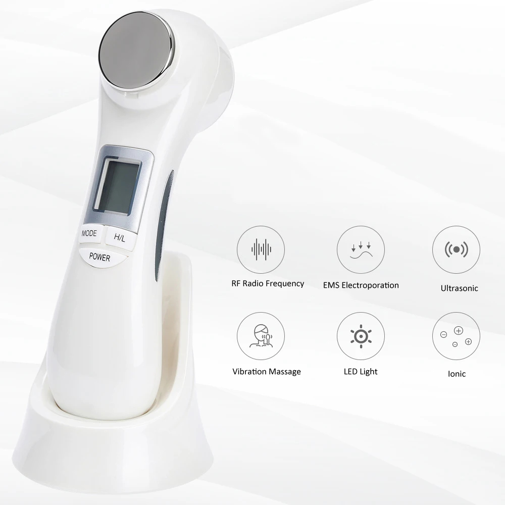 Ultrasonic RF Radio Frequency Face Massager Facial Lifting EMS Electroporation Mesotherapy Galvanic Ion LED Photon Beauty Device
Ultrasonic RF Radio Frequency Face Massager Facial Lifting EMS Electroporation Mesotherapy Galvanic Ion LED Photon Beauty Device
