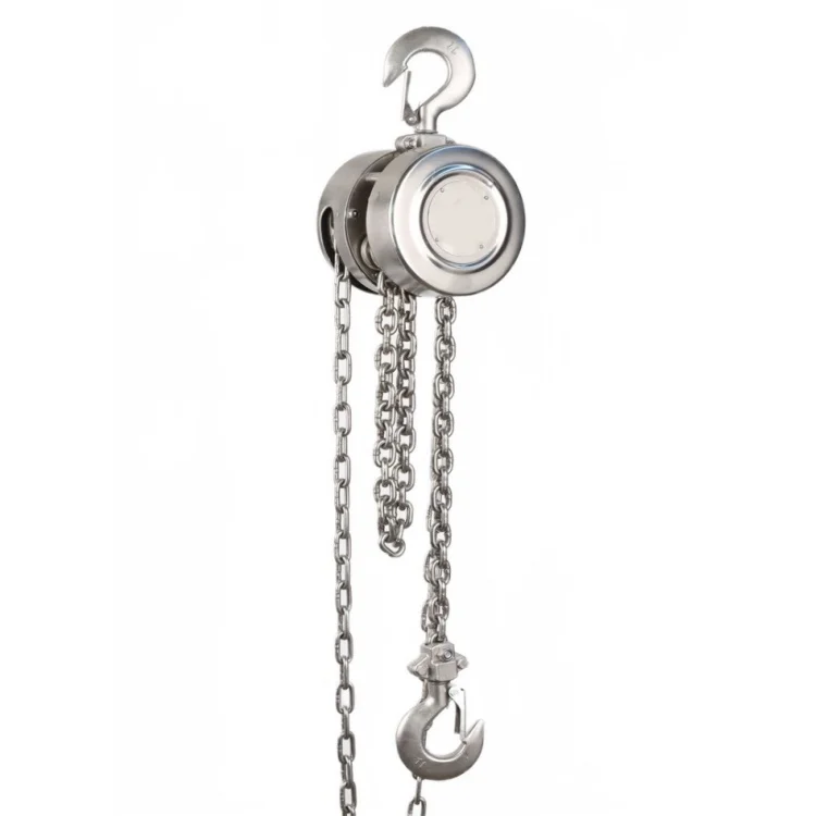 OEM Manual Stainless Steel Chain Hoist 1 Ton IP54 Protection for Food Factories and Mining Industries
OEM Manual Stainless Steel Chain Hoist 1 Ton IP54 Protection for Food Factories and Mining Industries