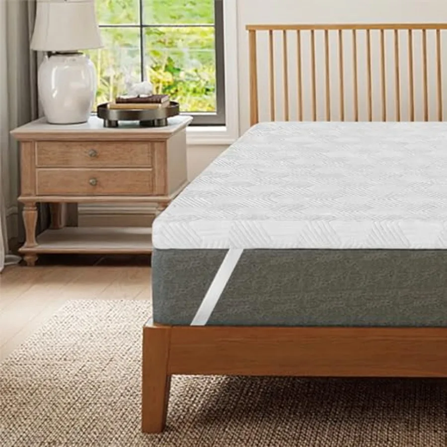 3 Inch Egg Crate Memory Foam Mattress Topper for Back Pain Relief, Soft Mattress Pad, Bed Topper with Cooling Cover, Non-Slip,
3 Inch Egg Crate Memory Foam Mattress Topper for Back Pain Relief, Soft Mattress Pad, Bed Topper with Cooling Cover, Non-Slip,