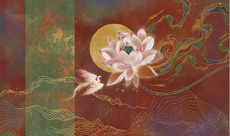 3D New Chinese style lotus and lotus Zen wallpaper Dunhuang art living room sofa tea room decorative wallpaper papel DE parede
3D New Chinese style lotus and lotus Zen wallpaper Dunhuang art living room sofa tea room decorative wallpaper papel DE parede
