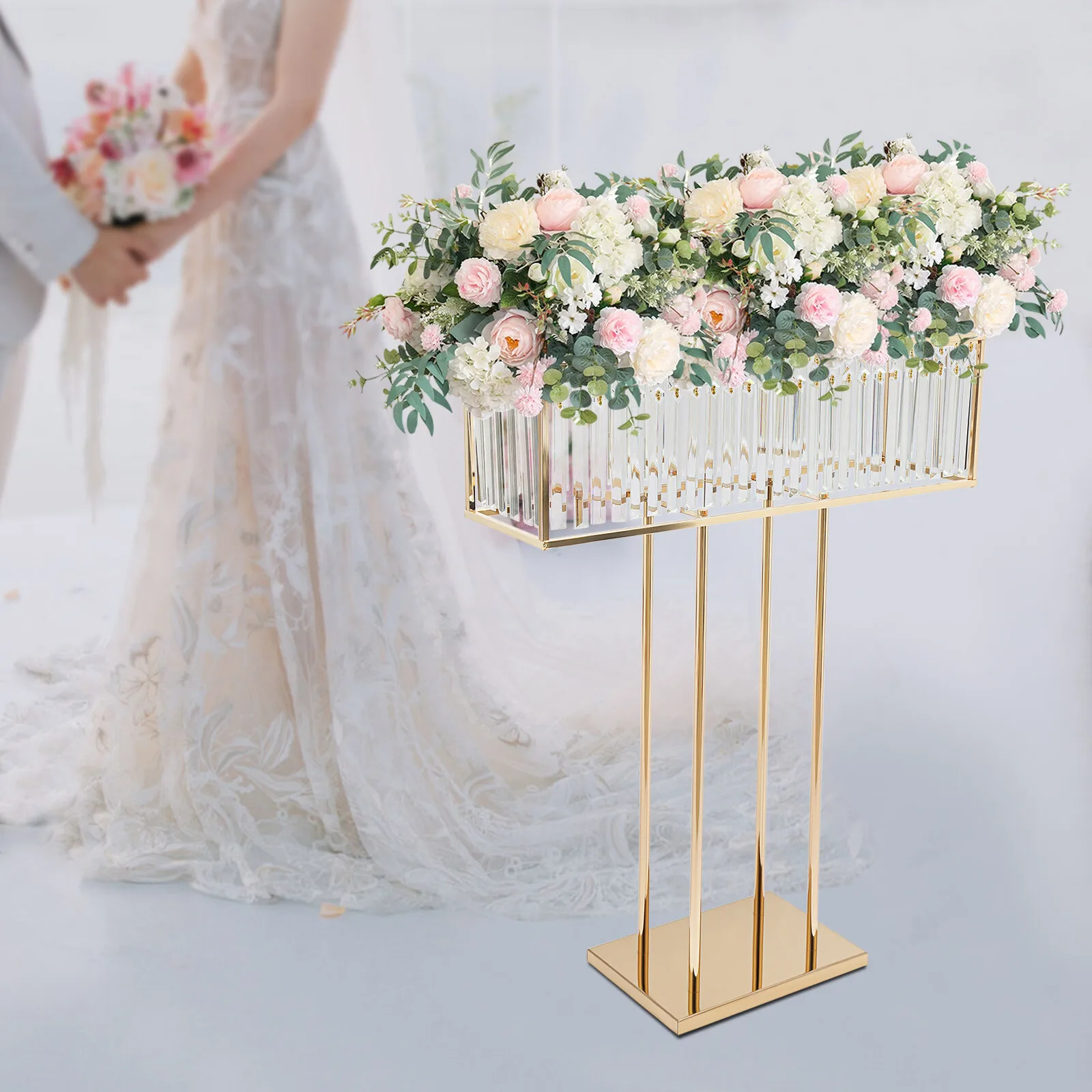 Sparkling Crystal Pendant Flower Stand Easy to Install & Clean, Protective Foam Packaging For Birthdays & Celebrations
Sparkling Crystal Pendant Flower Stand Easy to Install & Clean, Protective Foam Packaging For Birthdays & Celebrations