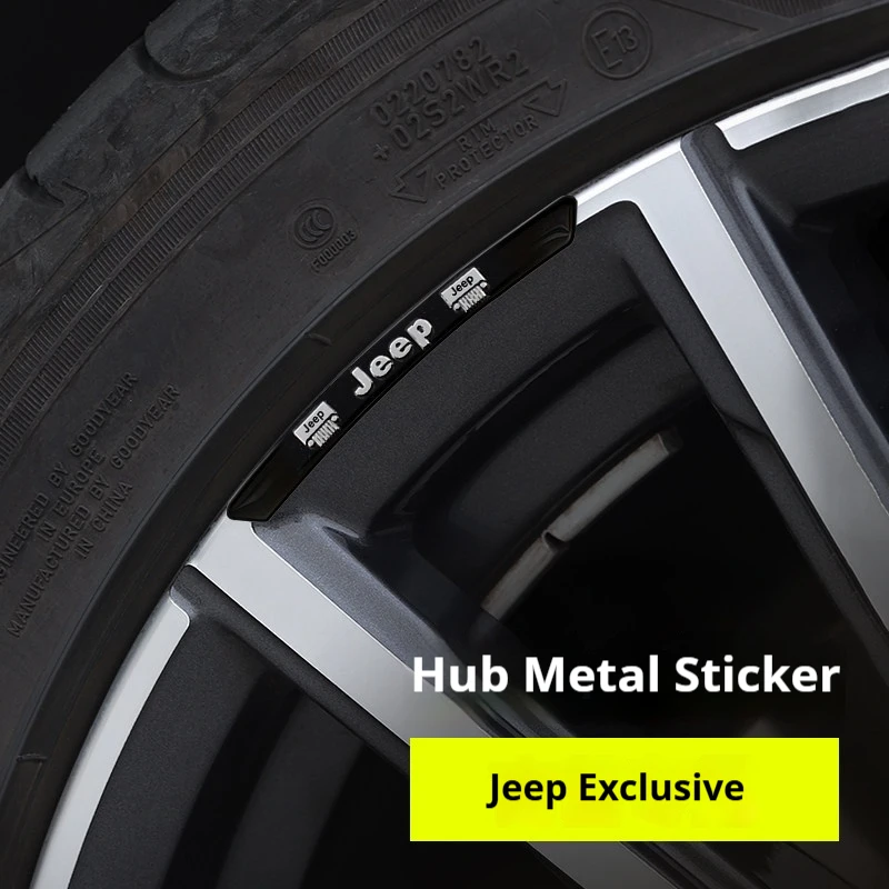 4PCS Car Wheel Hub Decorative Aluminum Alloy Sticker for Jeep Renegade Wrangler JK JL Grand Cherokee Compass Auto Rim Decal
4PCS Car Wheel Hub Decorative Aluminum Alloy Sticker for Jeep Renegade Wrangler JK JL Grand Cherokee Compass Auto Rim Decal