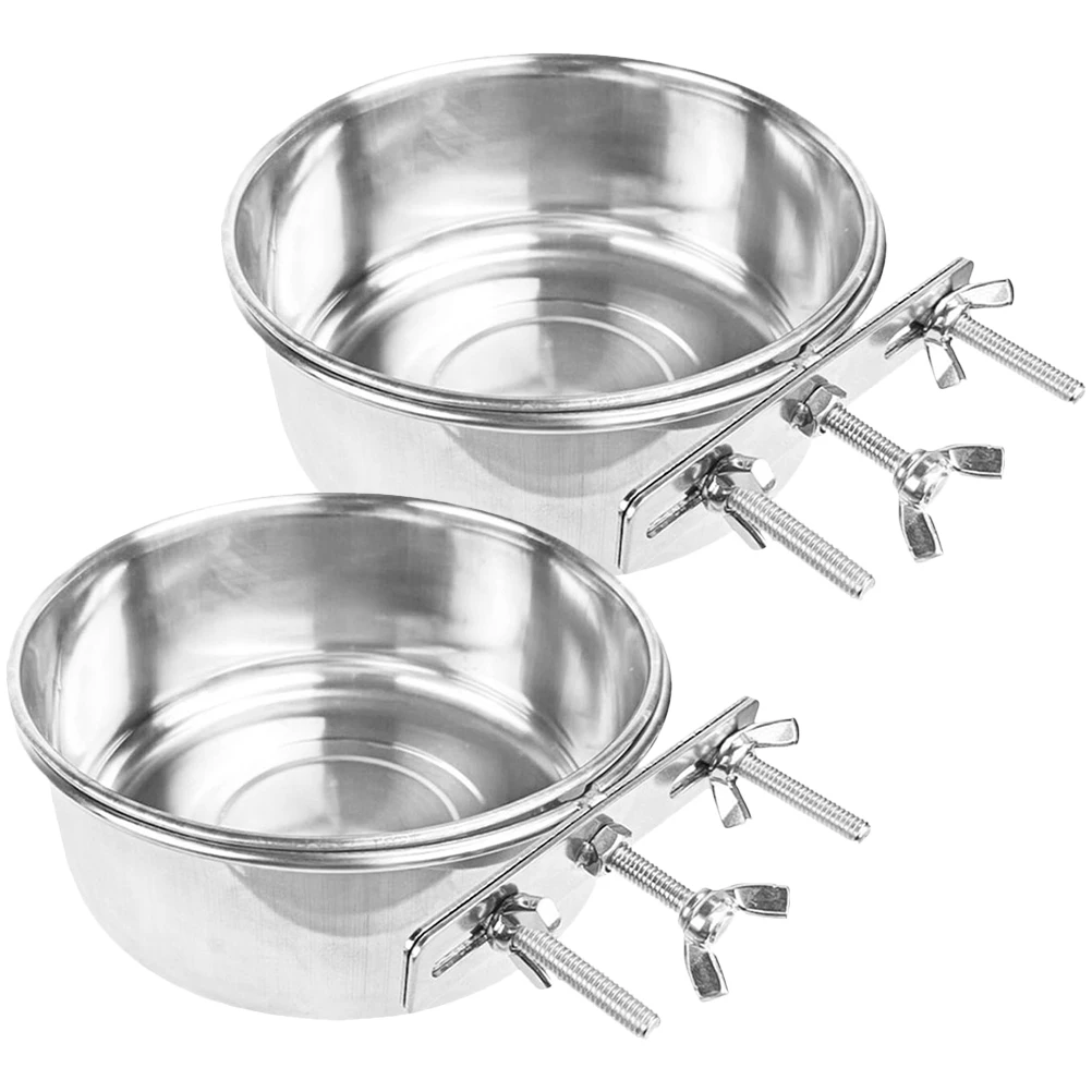 2Pcs Stainless Steel Pet for Cats Dogs Smooth Surface Easy Large Capacity Anti-overturn Hanging Puppy Bowl Dog Food Bowl
2Pcs Stainless Steel Pet for Cats Dogs Smooth Surface Easy Large Capacity Anti-overturn Hanging Puppy Bowl Dog Food Bowl