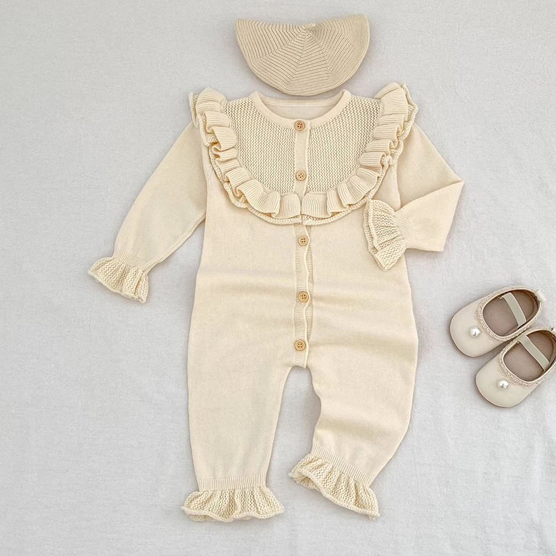 2025 New Autumn 0-24M Clothes Toddler Baby Girl Knitted Romper Long Sleeved Solid Color Infant Baby Girls Knitted Jumpsuit
2025 New Autumn 0-24M Clothes Toddler Baby Girl Knitted Romper Long Sleeved Solid Color Infant Baby Girls Knitted Jumpsuit