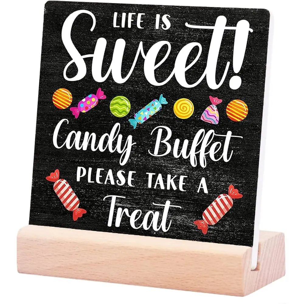 Funny Candy Buffet Ceramic Table Sign Plaque Life Is Sweet Candy Buffet Please Take A Treat Tabletop Sign Desk Sign With Solid
Funny Candy Buffet Ceramic Table Sign Plaque Life Is Sweet Candy Buffet Please Take A Treat Tabletop Sign Desk Sign With Solid