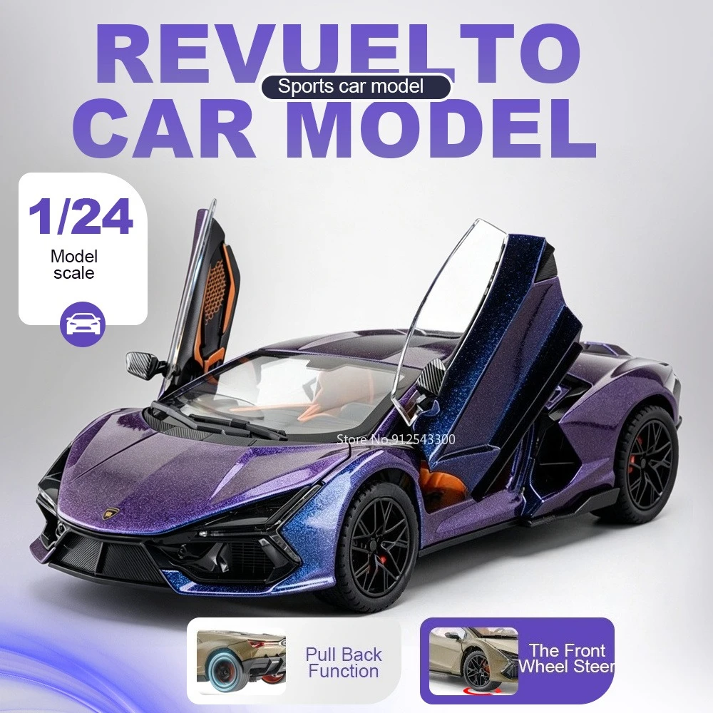 1:24 Scale Revuelto Urus Model Car Toy Doors Opened Pull Back Models Front Wheel Steer Alloy Diecast Vehicle Meeting Presents
1:24 Scale Revuelto Urus Model Car Toy Doors Opened Pull Back Models Front Wheel Steer Alloy Diecast Vehicle Meeting Presents