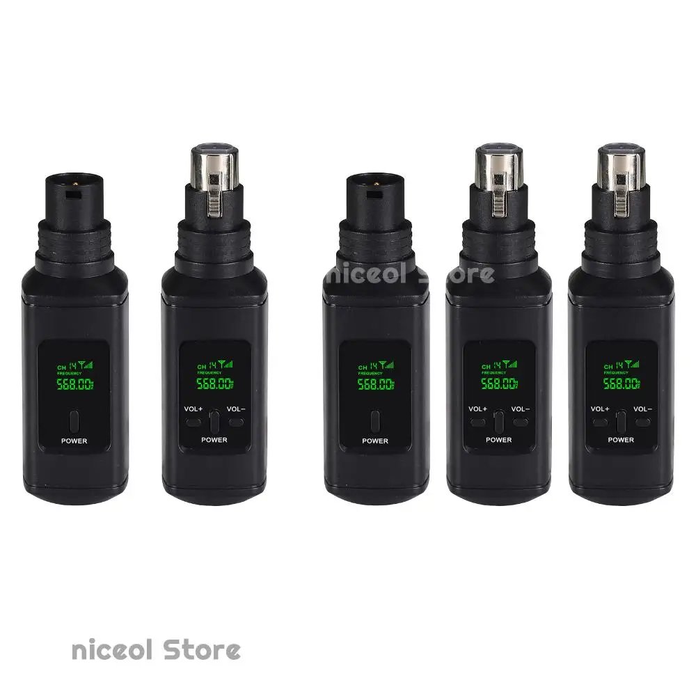 XLR Microphone Transmitter Receiver 2.4G Wireless Microphone Adapter Wireless Mic Converter for Mixer/ PA System/Speaker
XLR Microphone Transmitter Receiver 2.4G Wireless Microphone Adapter Wireless Mic Converter for Mixer/ PA System/Speaker