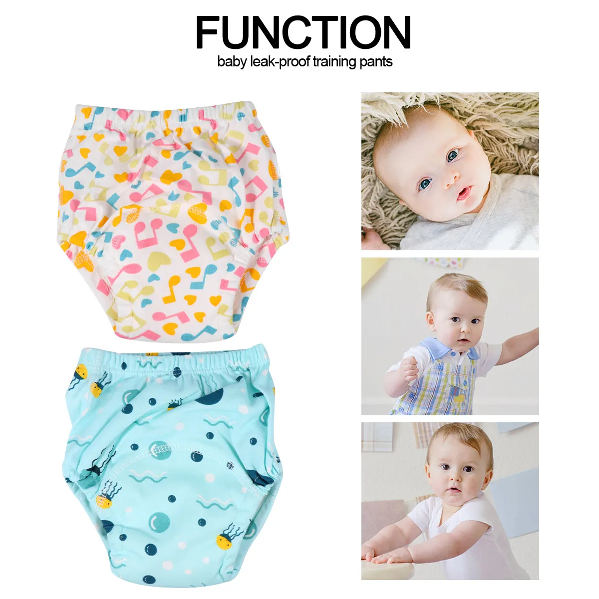 2pcs Baby Training Pants Washable Cotton Diapers Leak Proof Reusable Newborn Potty Breathable Infant Underwear
2pcs Baby Training Pants Washable Cotton Diapers Leak Proof Reusable Newborn Potty Breathable Infant Underwear