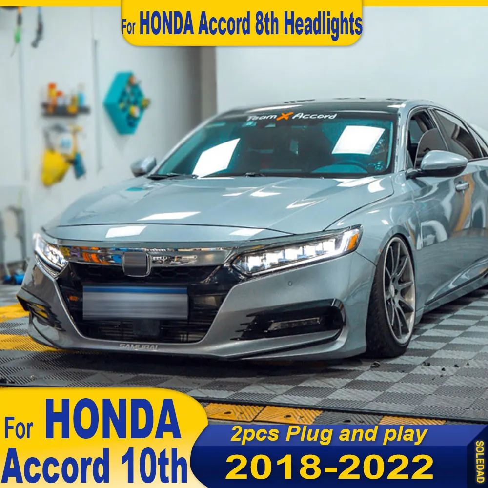 Автомобильная фара для Honda Accord 10th 2018-2023, светодиодная фара, фары Accord DRL, указатель поворота, дальний свет, проектор «ангельский глаз»
Автомобильная фара для Honda Accord 10th 2018-2023, светодиодная фара, фары Accord DRL, указатель поворота, дальний свет, проектор «ангельский глаз»