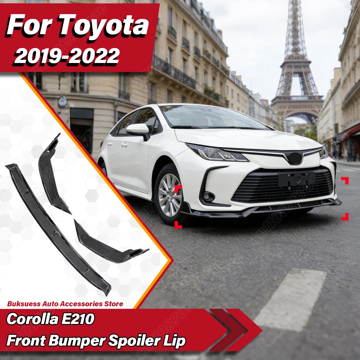 For Toyota Corolla E210 2019 2020 2021 2022 Automobile Front Bumper Lip Car Front Chin Spoiler Splitter Body Modification Kit
For Toyota Corolla E210 2019 2020 2021 2022 Automobile Front Bumper Lip Car Front Chin Spoiler Splitter Body Modification Kit
