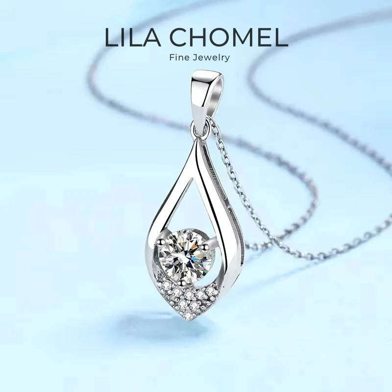 Lover Valentine's Day 18K White Gold Necklaces Women Wedding Moissanite Diamond 0.5CT Pendant PT950 Platinum Girl Birthday Gift
Lover Valentine's Day 18K White Gold Necklaces Women Wedding Moissanite Diamond 0.5CT Pendant PT950 Platinum Girl Birthday Gift