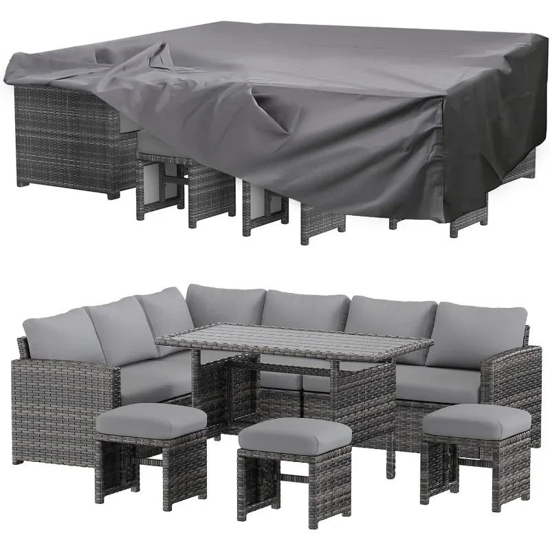 U-MAX 7 Pieces Patio Furniture Set with Waterproof Cover, Outdoor Sectional Sofa Conversation Set
U-MAX 7 Pieces Patio Furniture Set with Waterproof Cover, Outdoor Sectional Sofa Conversation Set
