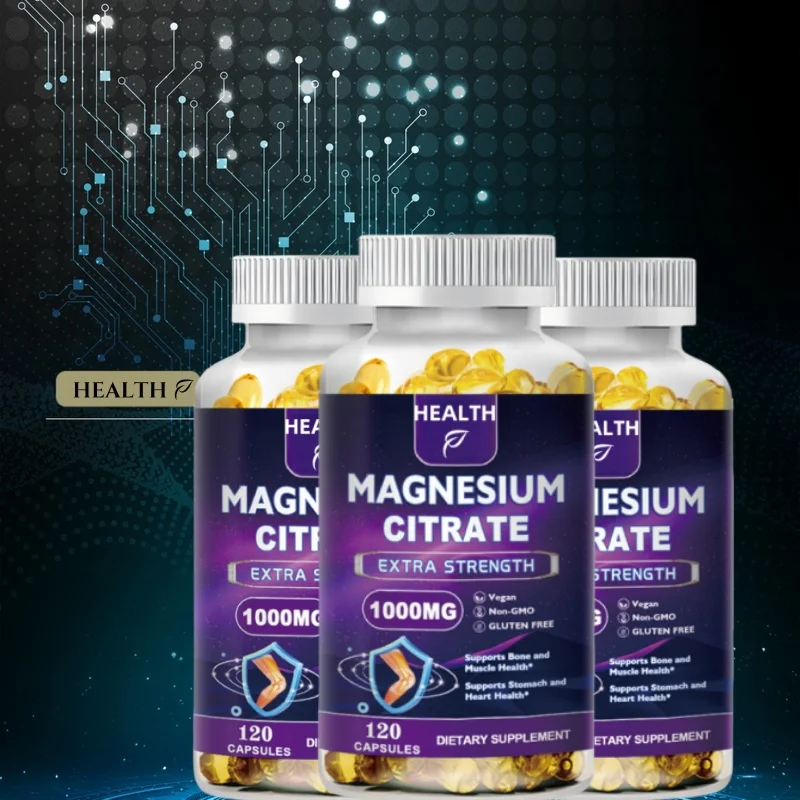 HEALTH Magnesium citrate 1000MG for calming, relaxing, constipation, and digestive support supplements, non genetically modified
HEALTH Magnesium citrate 1000MG for calming, relaxing, constipation, and digestive support supplements, non genetically modified