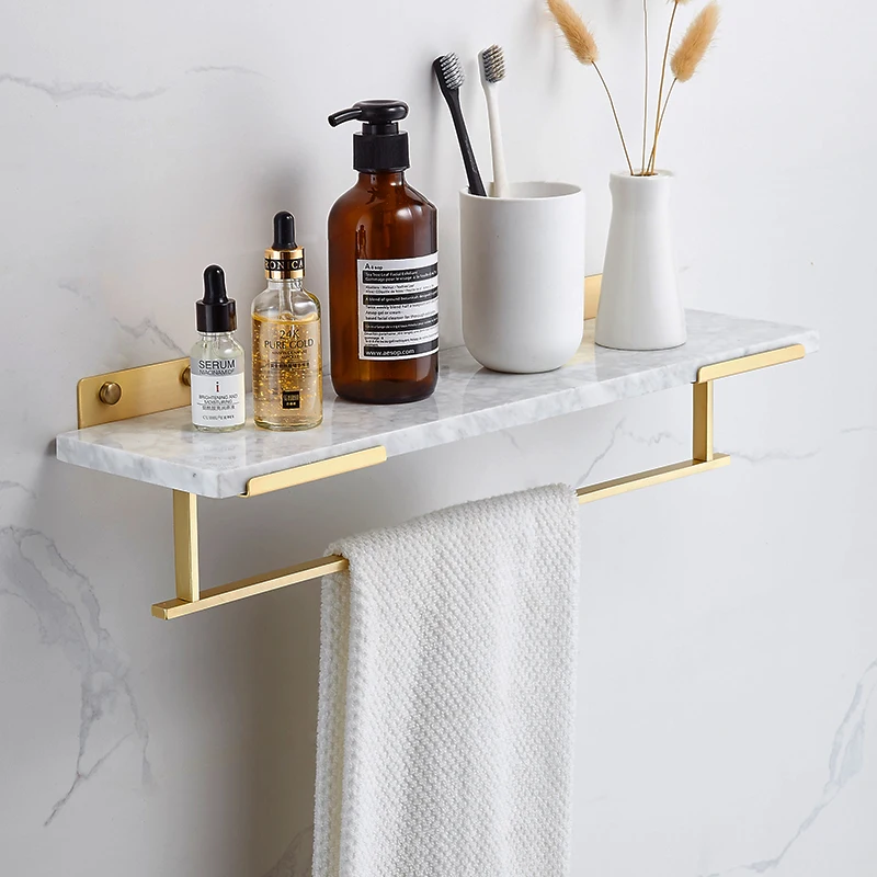 All copper natural marble brushed gold shelf front mirror partition vanity storage rack towel rack
All copper natural marble brushed gold shelf front mirror partition vanity storage rack towel rack