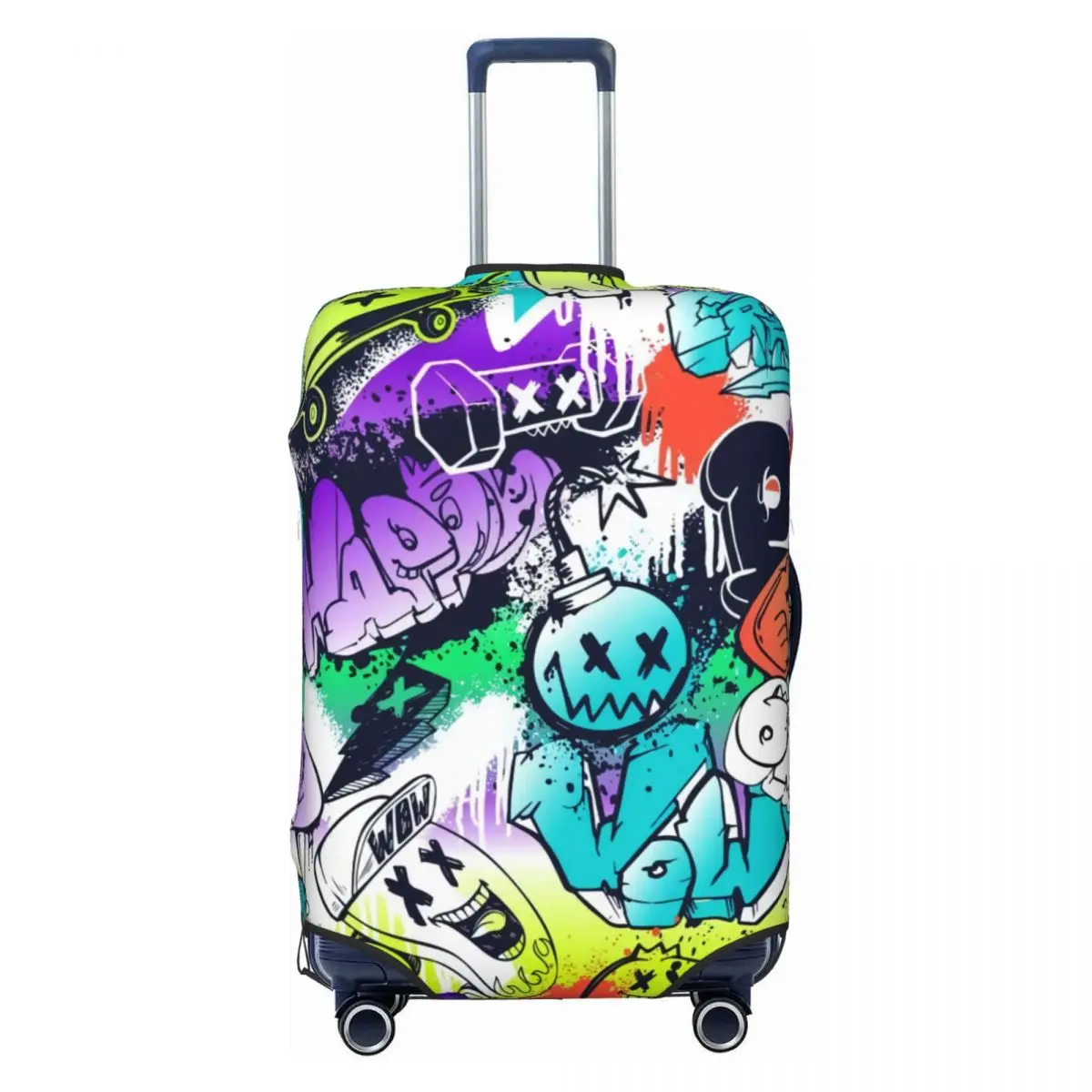 Street Art Style Words And Cartoon Monsters Suitcase Cover Dust Proof Graffiti Art Luggage Covers Protector for 18-32 inch
Street Art Style Words And Cartoon Monsters Suitcase Cover Dust Proof Graffiti Art Luggage Covers Protector for 18-32 inch