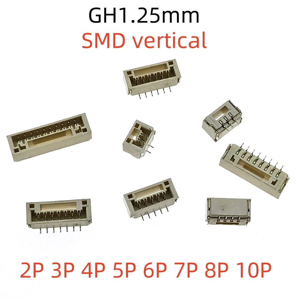 20PCS GH1.25 with lock connector, vertical buckle 2 3 4 5 6 8p patch socket spacing 1.25mm
20PCS GH1.25 with lock connector, vertical buckle 2 3 4 5 6 8p patch socket spacing 1.25mm