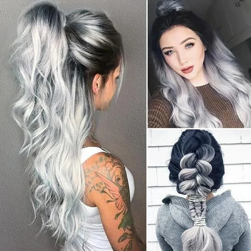 FC6White Grey Gradient Silver Wig Heat Resistant Synthetic Hair Long Wavy Wigs@FC8!
FC6White Grey Gradient Silver Wig Heat Resistant Synthetic Hair Long Wavy Wigs@FC8!