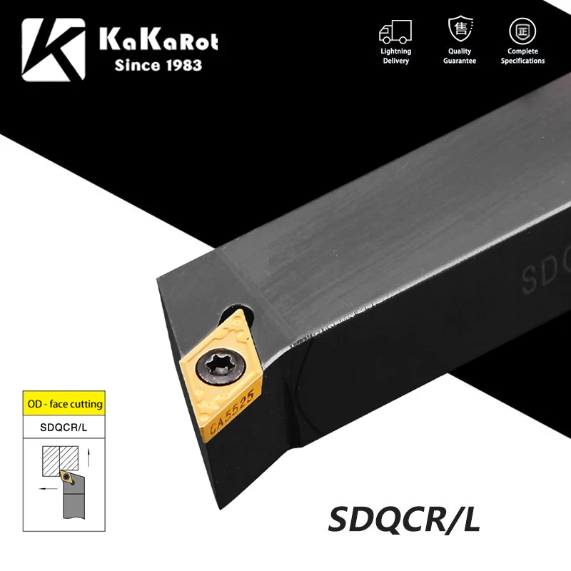 Токарный резец KaKarot SDQCR1616H11/SDQCR2020K11/SDQCL2525M11, твердосплавная пластина, набор режущих инструментов
Токарный резец KaKarot SDQCR1616H11/SDQCR2020K11/SDQCL2525M11, твердосплавная пластина, набор режущих инструментов
