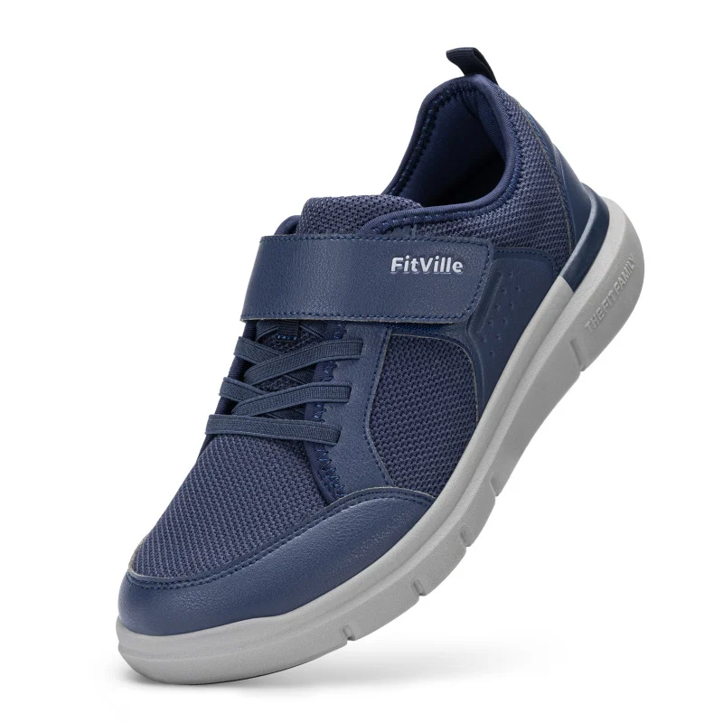 FitVille Men'S Wide Diabetic Walking Shoes Lightweight Non-Slip Breathable Casual Shoe For Swollen Feet With Arch Support
FitVille Men'S Wide Diabetic Walking Shoes Lightweight Non-Slip Breathable Casual Shoe For Swollen Feet With Arch Support