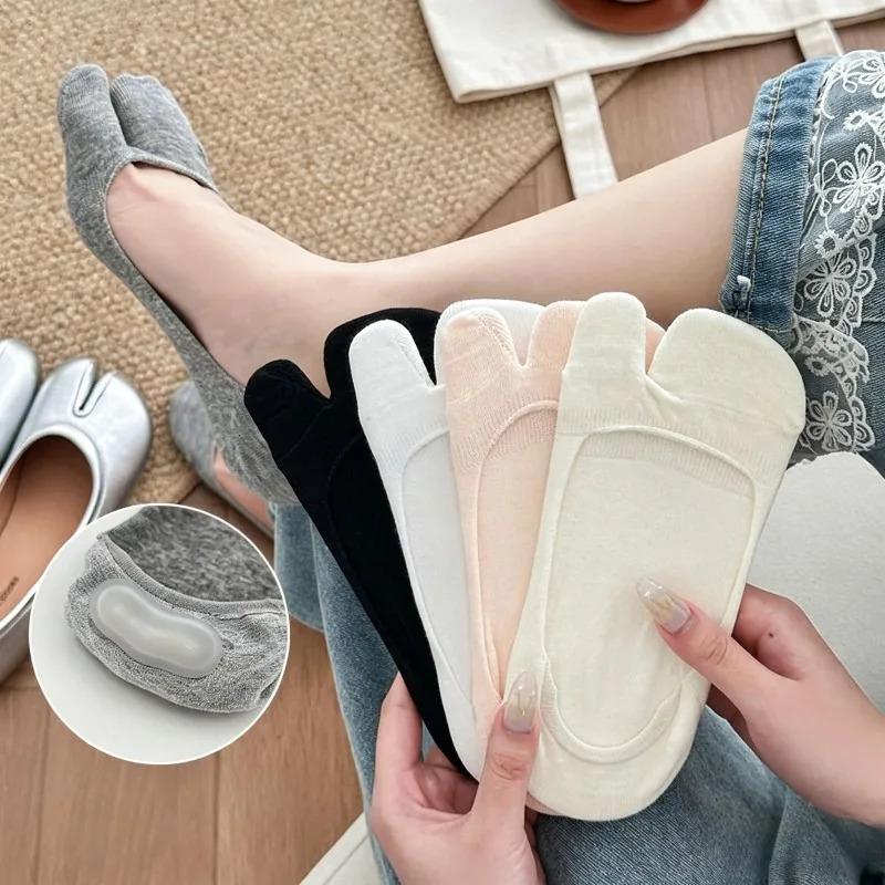 Comfortable Breathable Two Finger Socks Fashion Invisible Non-slip Low Cut Boat Socks Summer Thin Cotton Tabi Sock for Loafers
Comfortable Breathable Two Finger Socks Fashion Invisible Non-slip Low Cut Boat Socks Summer Thin Cotton Tabi Sock for Loafers