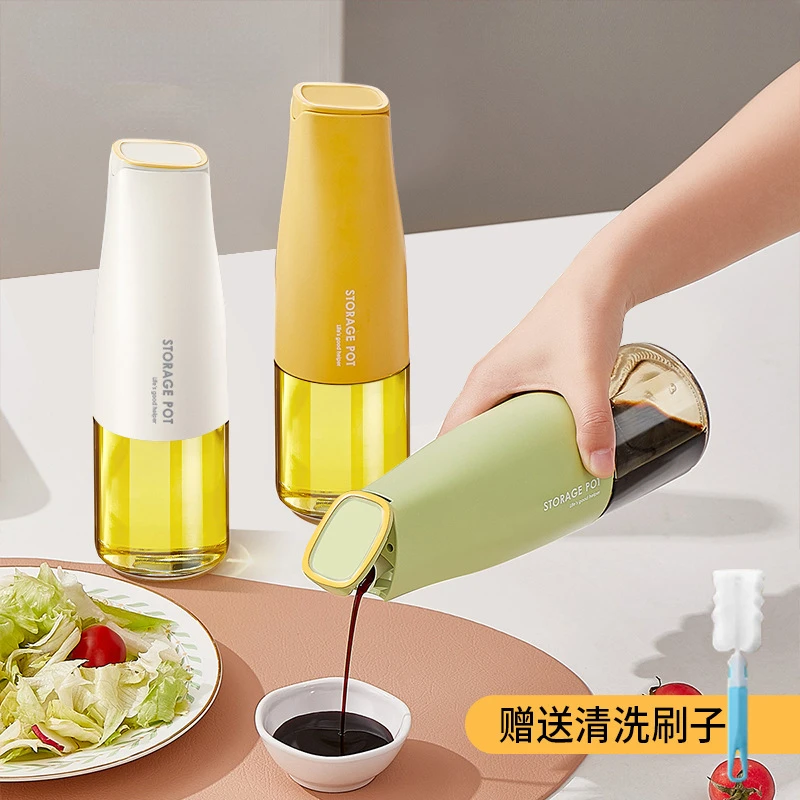 Automatic opening and closing of gravity oil pot Household oil-free glass oil bottle Kitchen 500ml oil tank soy sauce vinegar
Automatic opening and closing of gravity oil pot Household oil-free glass oil bottle Kitchen 500ml oil tank soy sauce vinegar