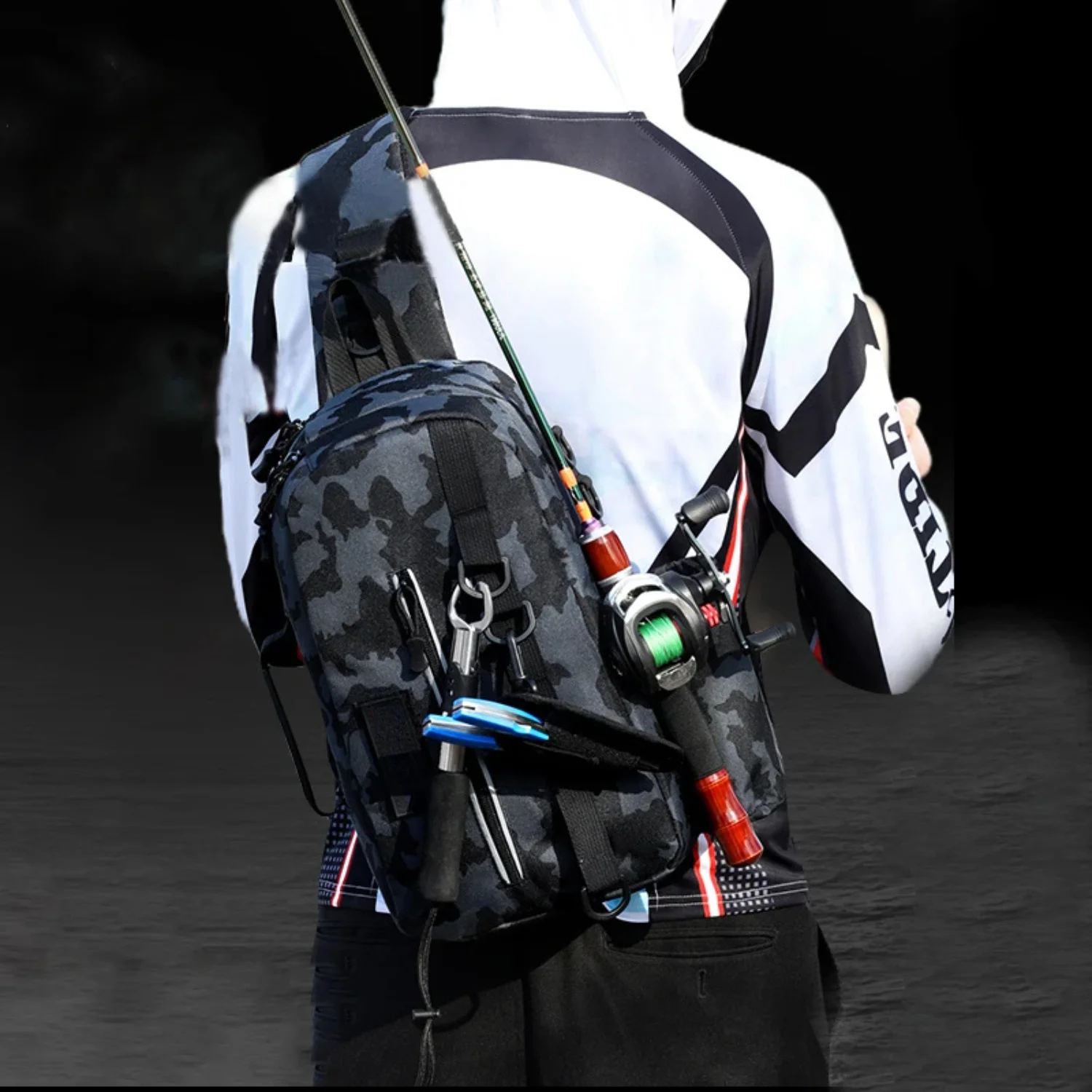 Fishing Tackle High-Capacity Scratch-Resistant Waterproof Sling Backpack Multifunctional Fishing Tackle
Fishing Tackle High-Capacity Scratch-Resistant Waterproof Sling Backpack Multifunctional Fishing Tackle