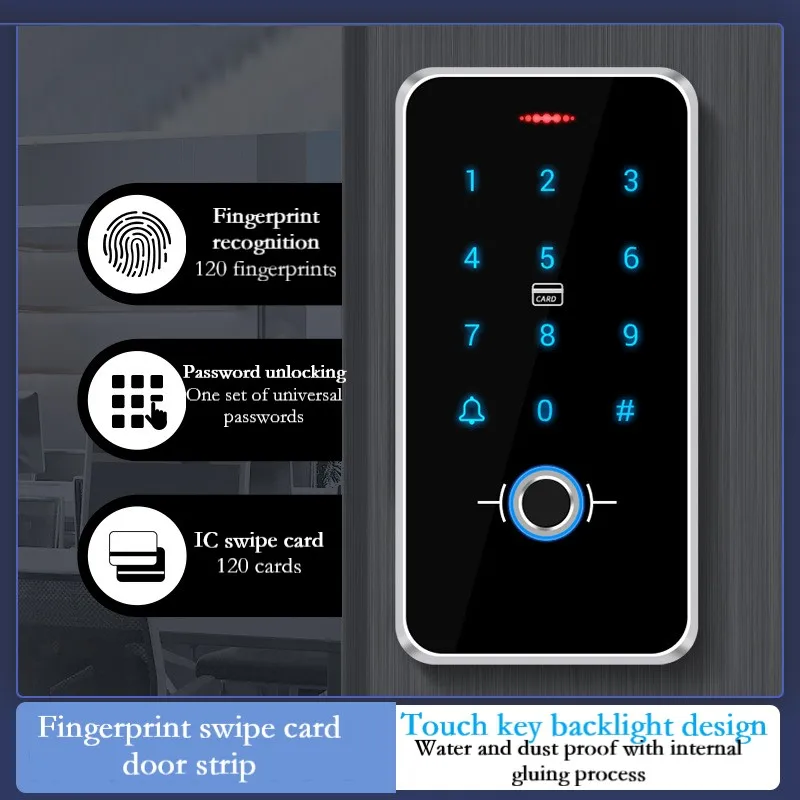 F20 Outdoor Waterproof Fingerprint Access Control System All-in-One Touch Sensitive Fingerprint Card Password Machine
F20 Outdoor Waterproof Fingerprint Access Control System All-in-One Touch Sensitive Fingerprint Card Password Machine