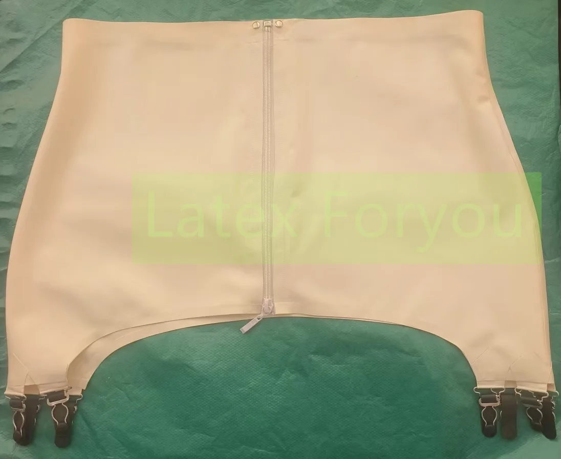 Handmade Sexy Woman White Latex Garter Belt Front Zipper Underwear for Panties Stocking Garter Lady's Latex Skirt Custom Made
Handmade Sexy Woman White Latex Garter Belt Front Zipper Underwear for Panties Stocking Garter Lady's Latex Skirt Custom Made