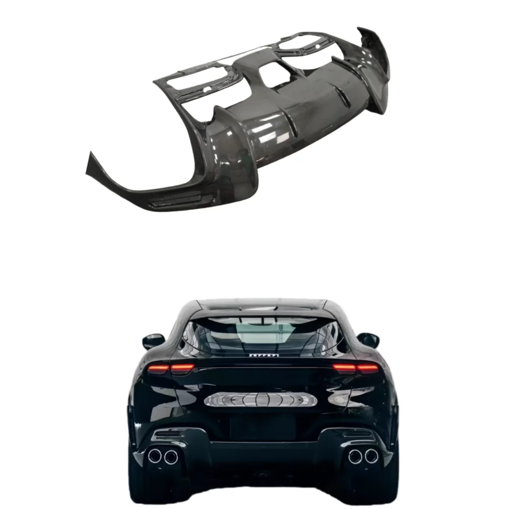 New OEM Style Dry Carbon Fiber Rear Diffuser Lip Suitable for Ferrari Purosangue FUV Body Parts Modification
New OEM Style Dry Carbon Fiber Rear Diffuser Lip Suitable for Ferrari Purosangue FUV Body Parts Modification