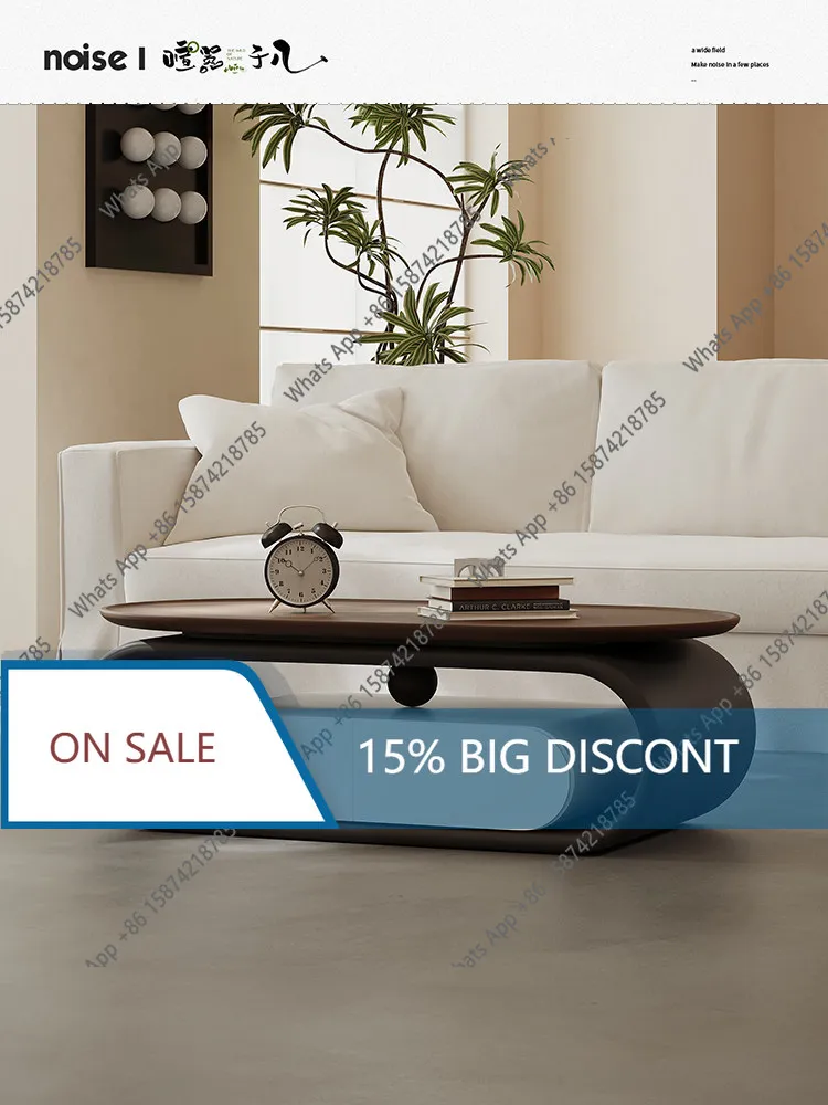 Jo Wabi-**** Oval Coffee Table Household Small Apartment New Mid-ancient Style Walnut Coffee Table High-end Creativity
Jo Wabi-**** Oval Coffee Table Household Small Apartment New Mid-ancient Style Walnut Coffee Table High-end Creativity